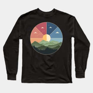 Nature day and night Long Sleeve T-Shirt